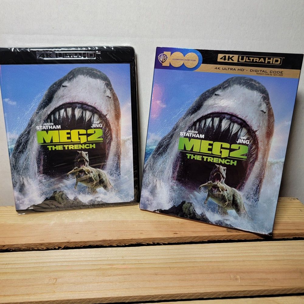 4K/DiGITAL Meg 2 The Trench w/ Slipcover - SEALED